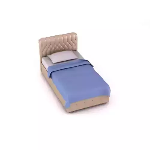 Leather Bottomed Small Single Person Bed