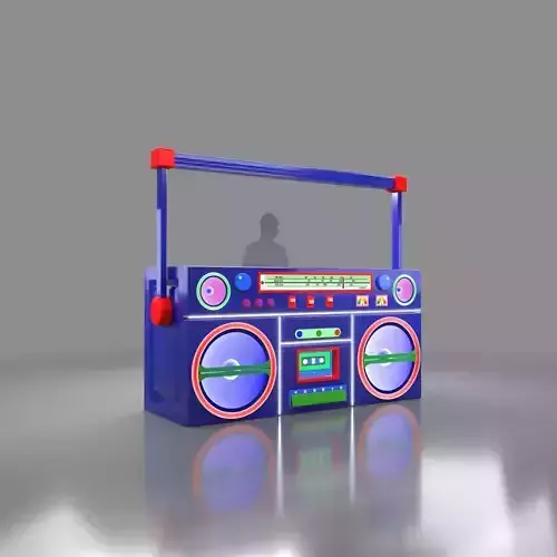 Giant boombox 3D model