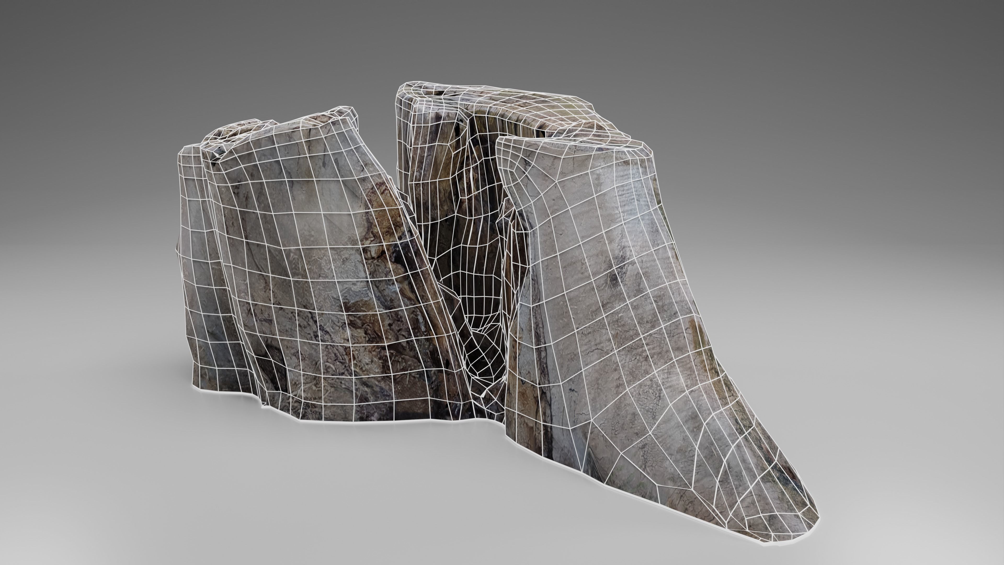 Tree Stump 002 Photoscan PBR Game Ready Free low-poly 3D model_8