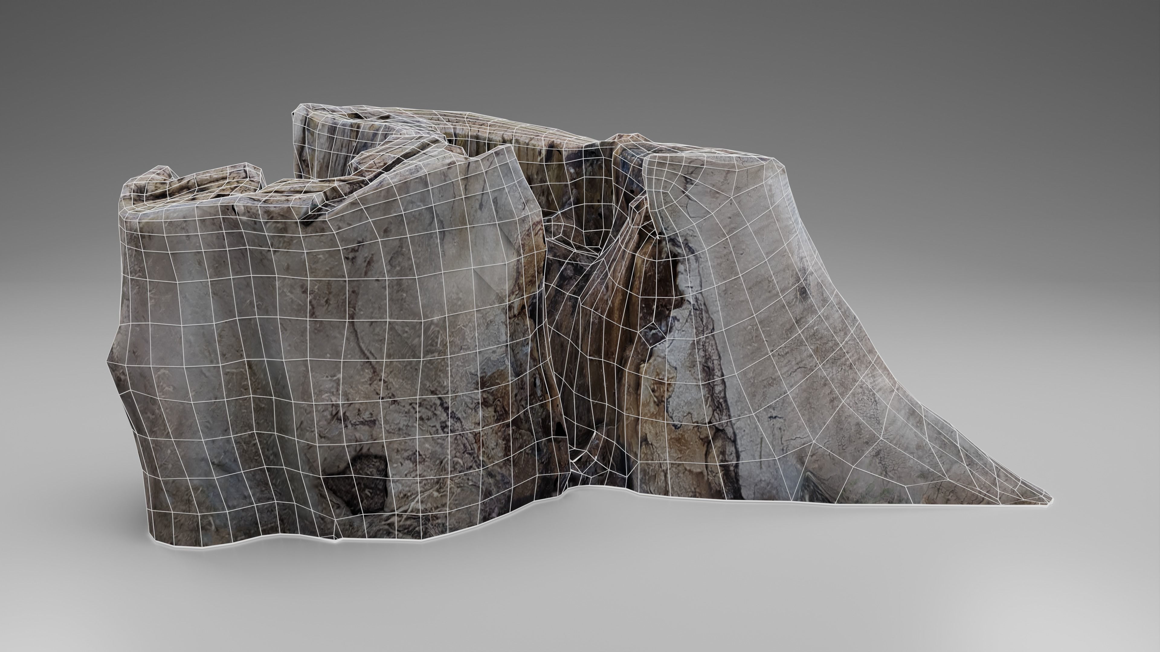 Tree Stump 002 Photoscan PBR Game Ready Free low-poly 3D model_9