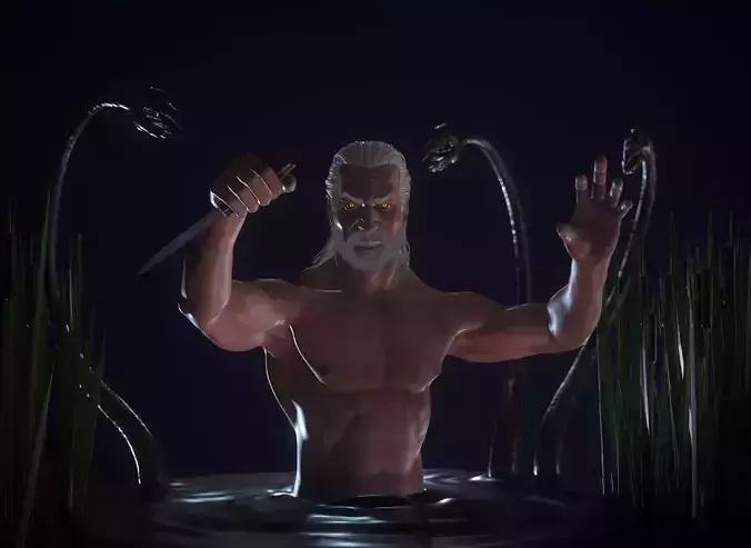 Geralt of Rivia 3D model