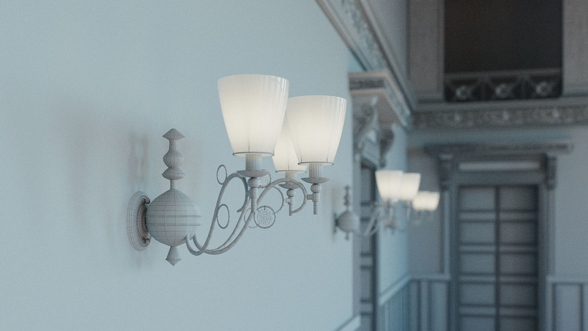 Classical Room 3D model_2