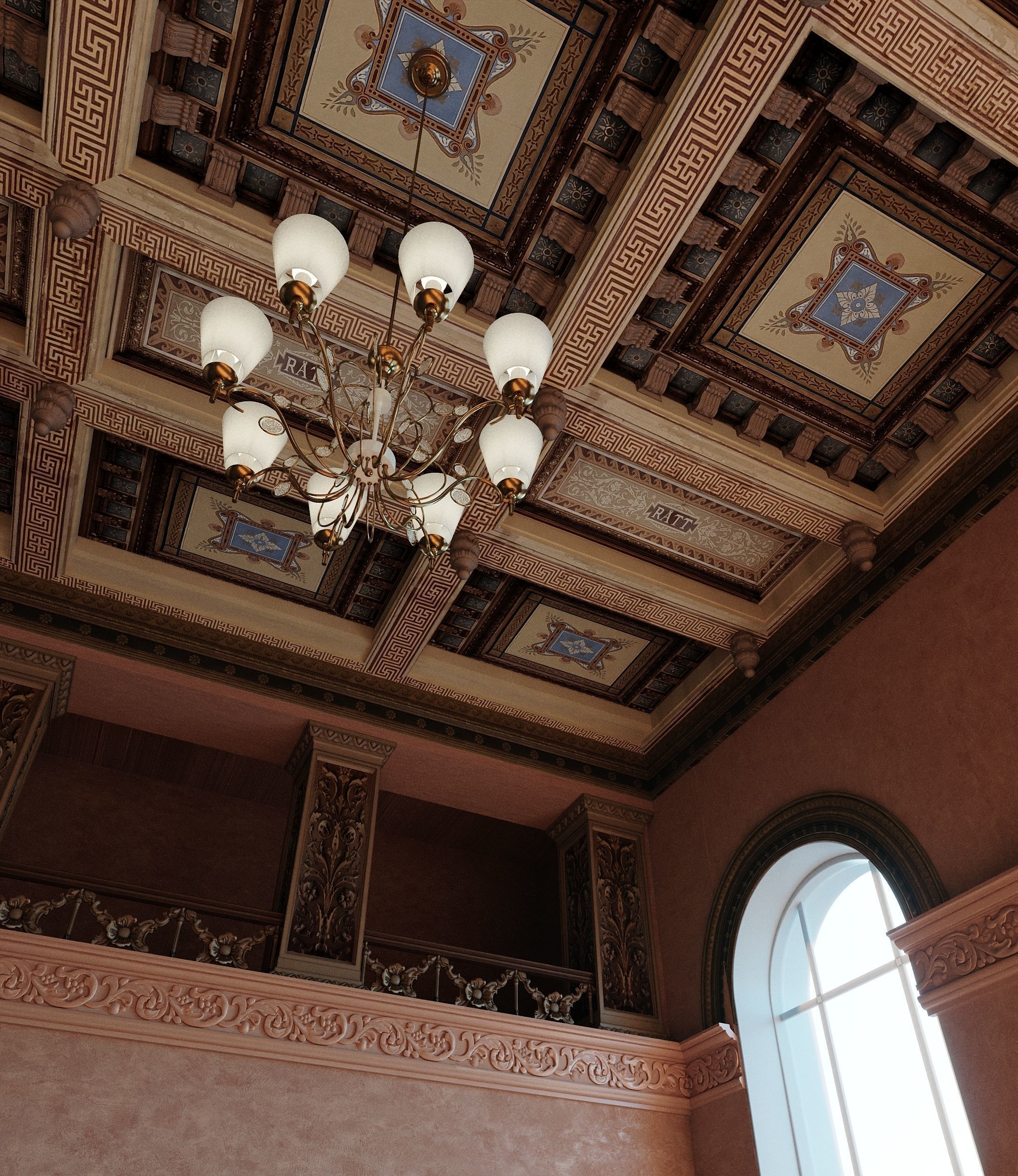 Classical Room 3D model_5