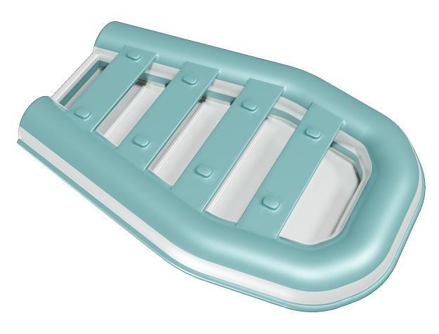Inflatable Rubber Boat 3D model_2