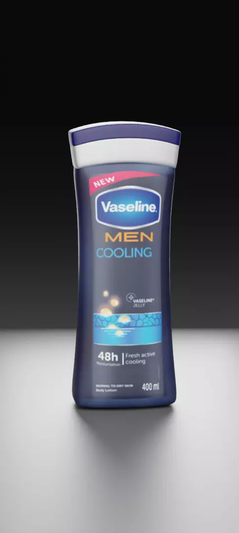 Lotion 3d model - Vaseline for men lotion Low-poly 3D model_0
