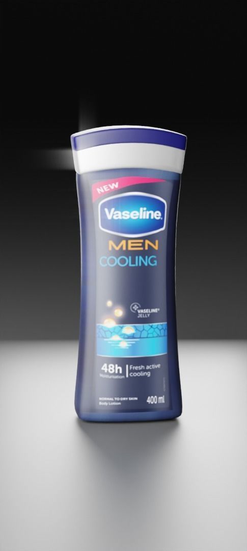 Lotion 3d model - Vaseline for men lotion Low-poly 3D model_3