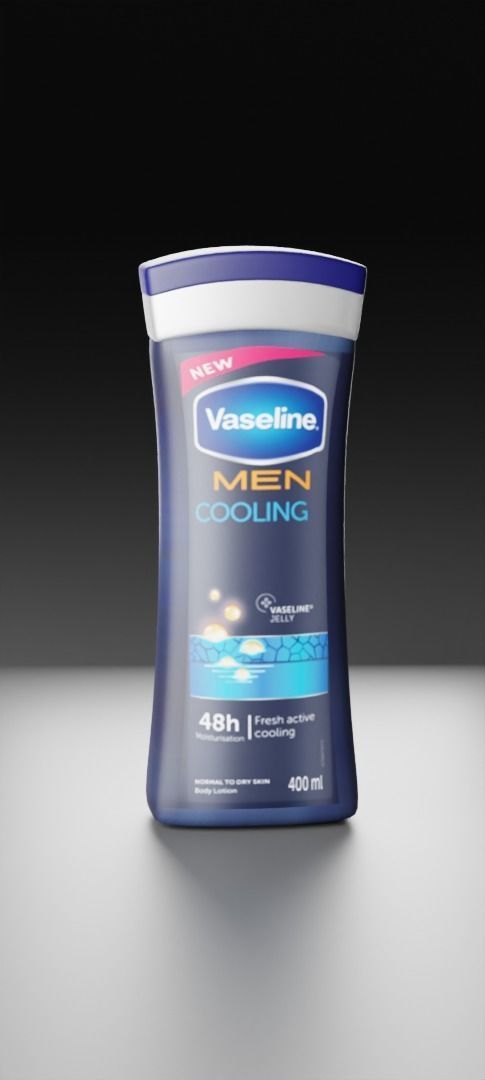 Lotion 3d model - Vaseline for men lotion Low-poly 3D model_2