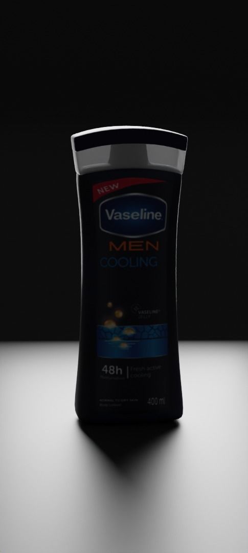 Lotion 3d model - Vaseline for men lotion Low-poly 3D model_1
