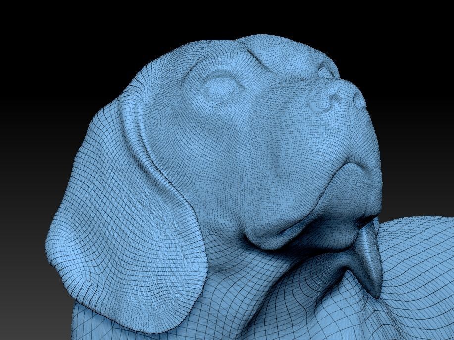 Walking dog 27 Low-poly 3D model_8