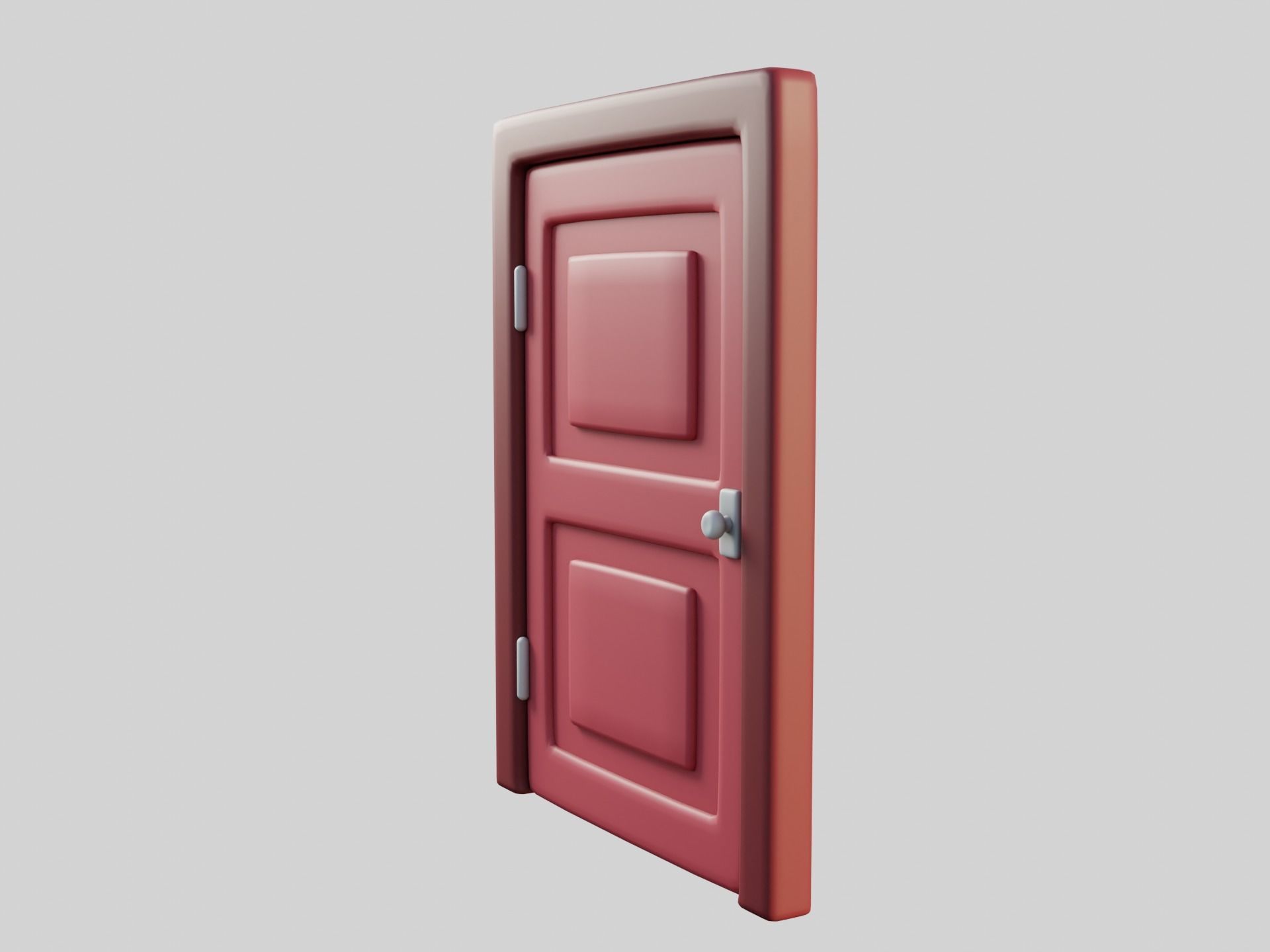 Cartoon Door 3a 3D model_3