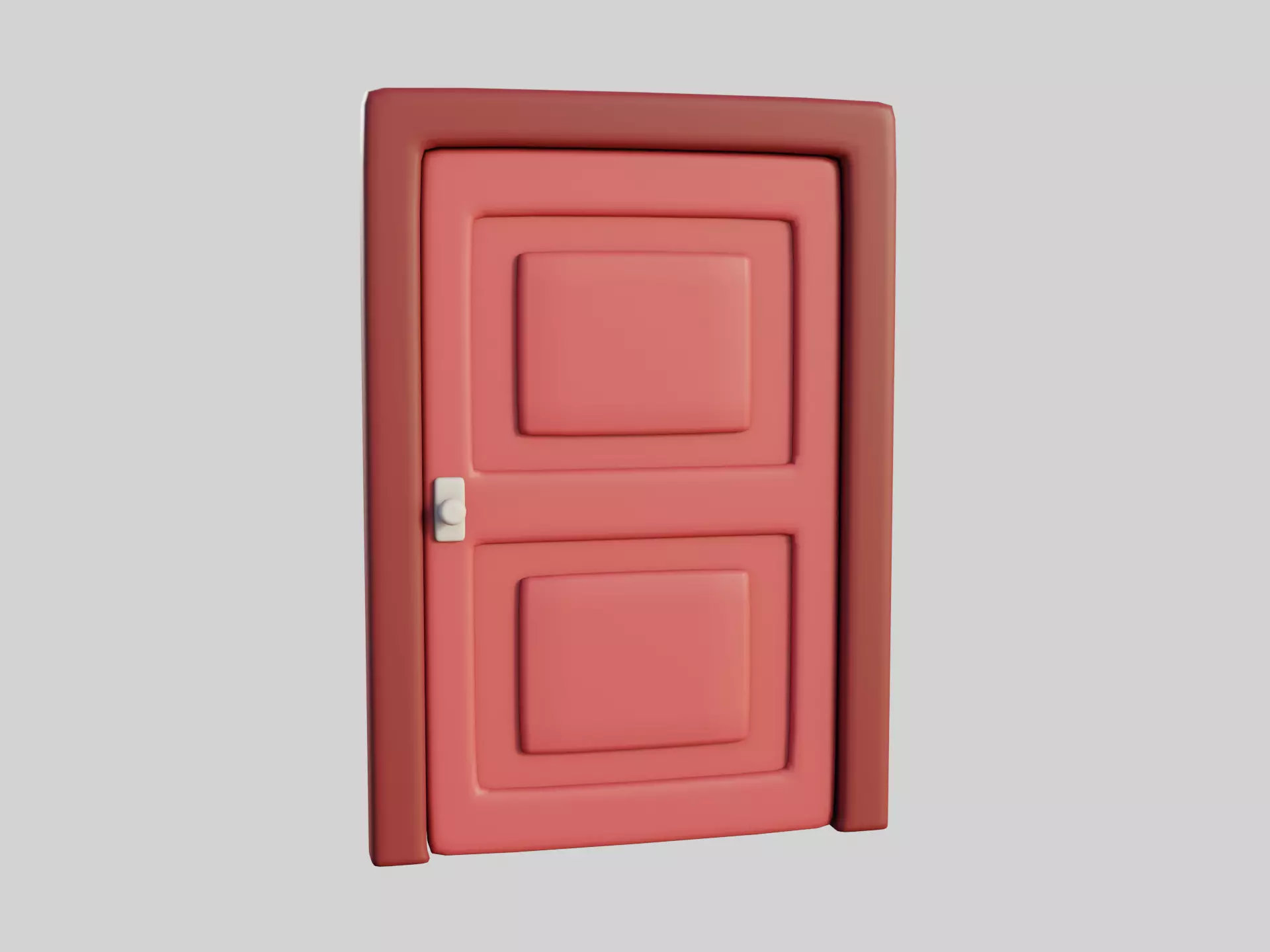 Cartoon Door 3a 3D model_0