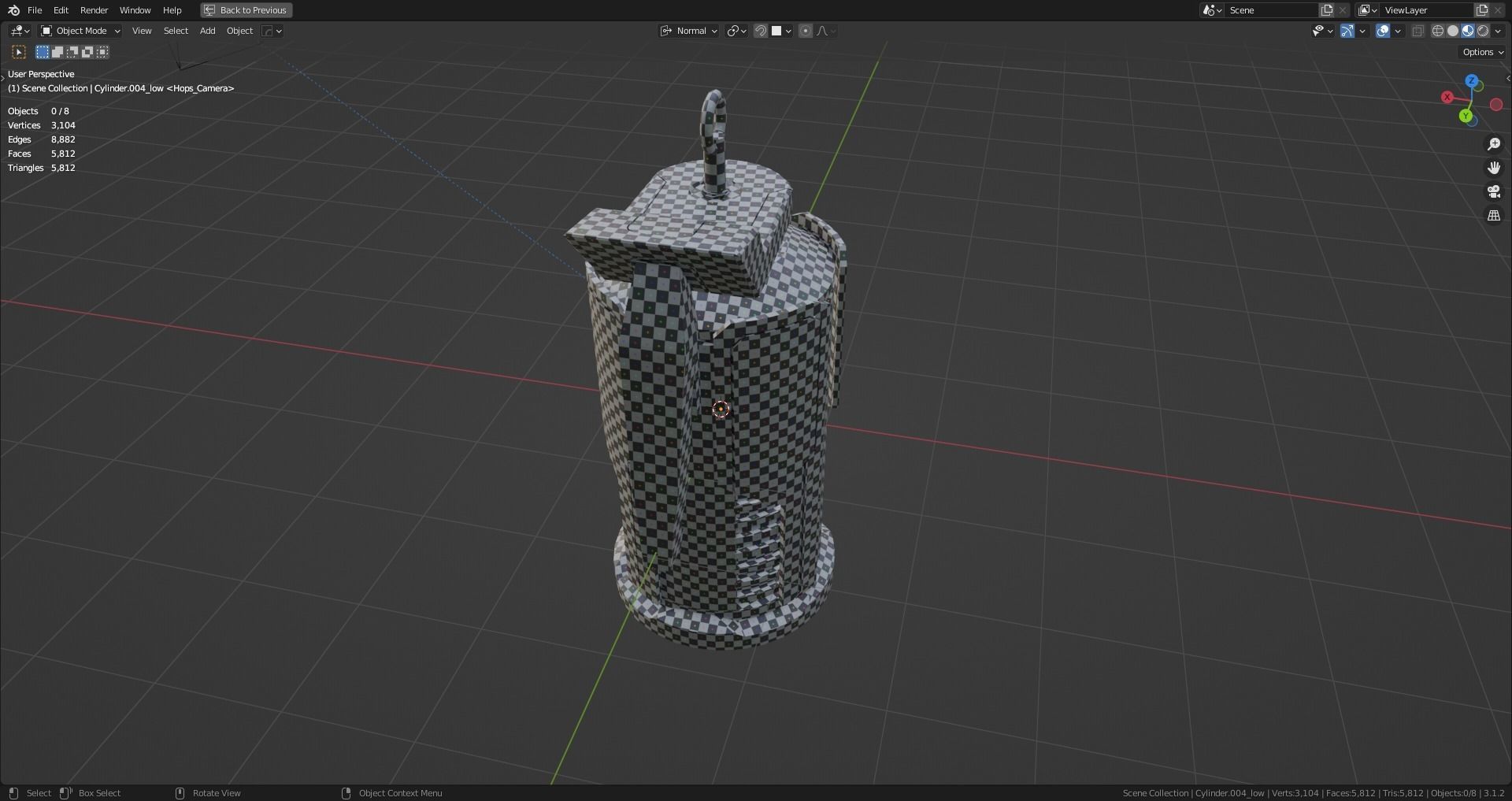 Game Ready Sci fi granade PBR Low-poly 3D model_16