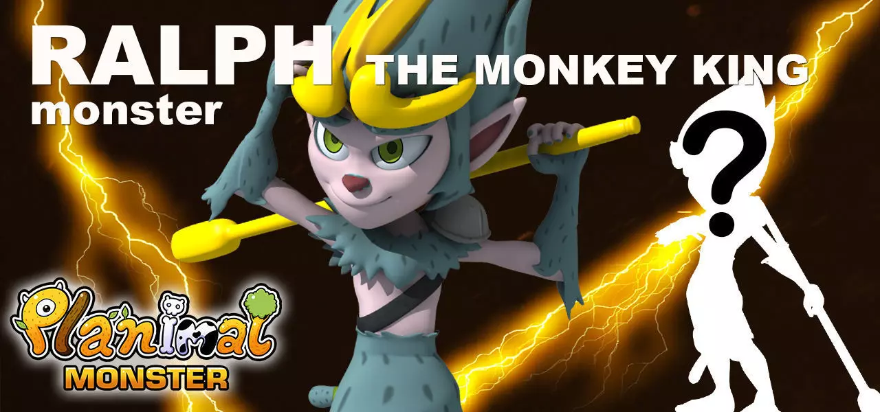 Planimal Monster Fighter Low-poly 3D model