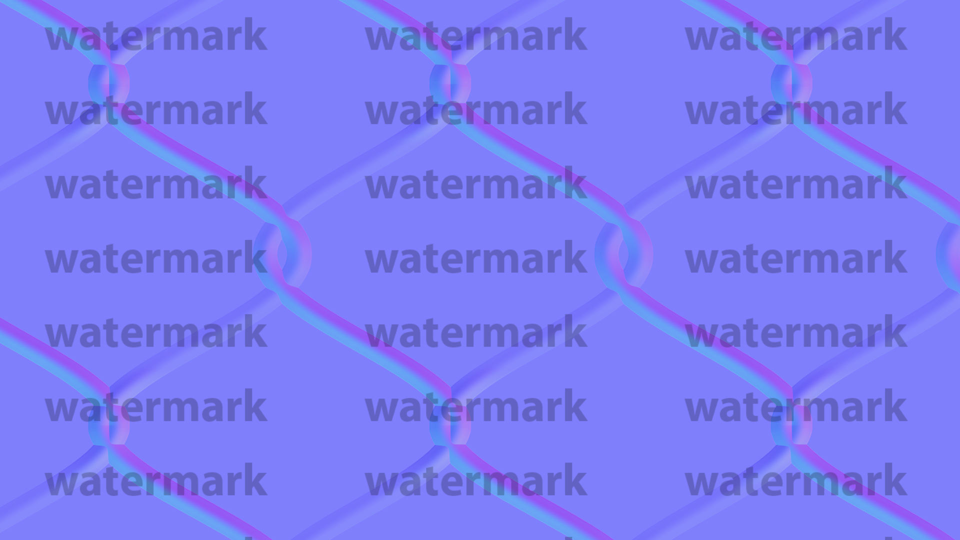 low poly fence chain link Low-poly 3D model_3