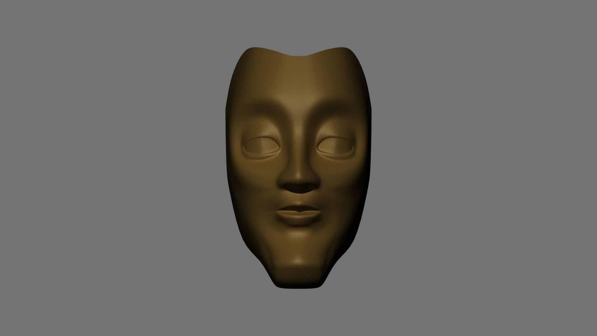 Cartoon Face Free 3D model_3