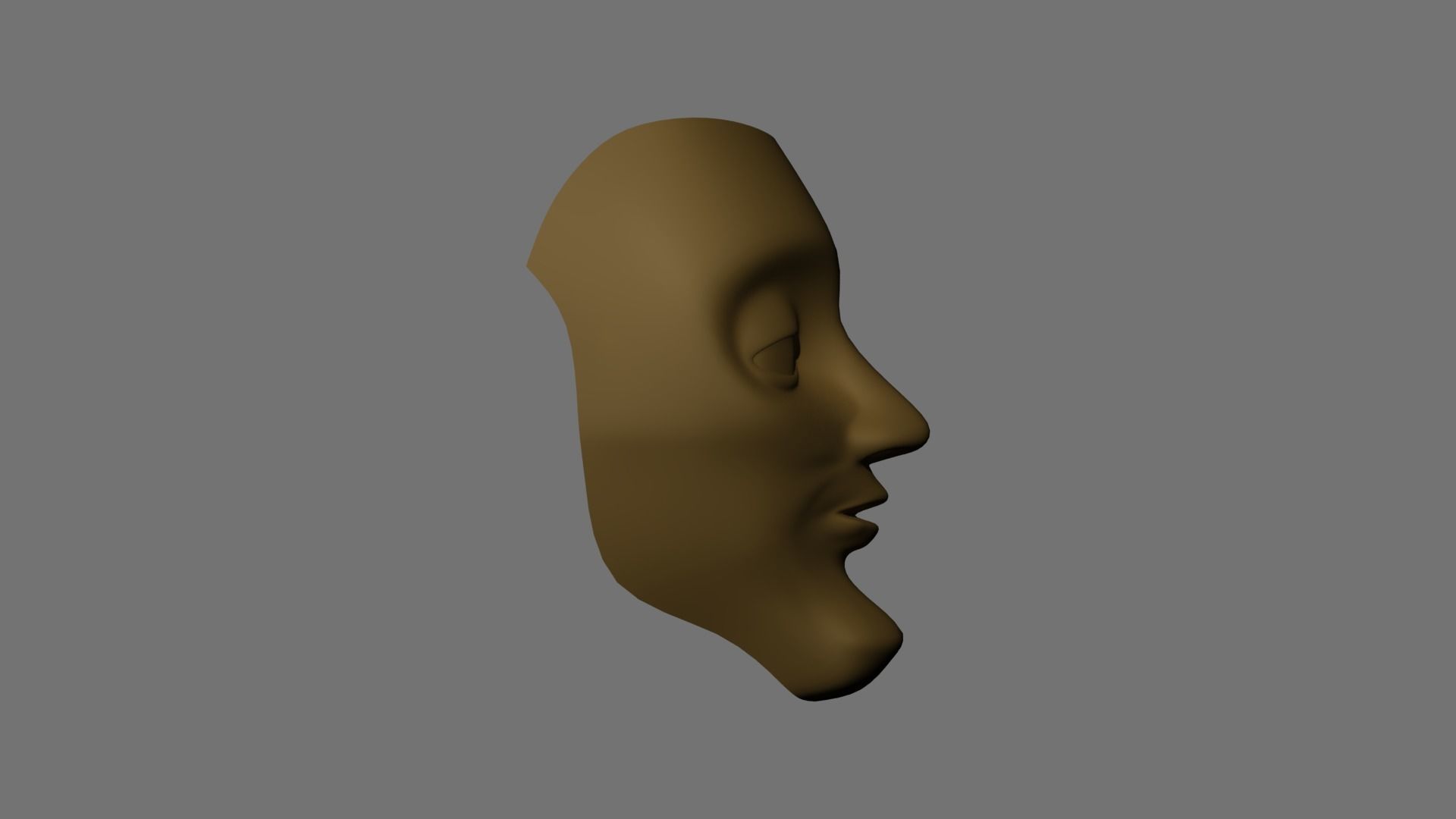 Cartoon Face Free 3D model_5