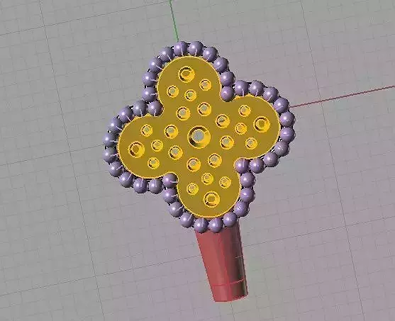 CG321 cross with beads