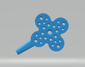 CG321 cross with beads 3D print model_5