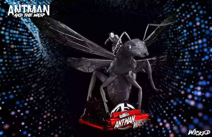 Wicked Marvel The Ant Man Bust 3D print model 3D 