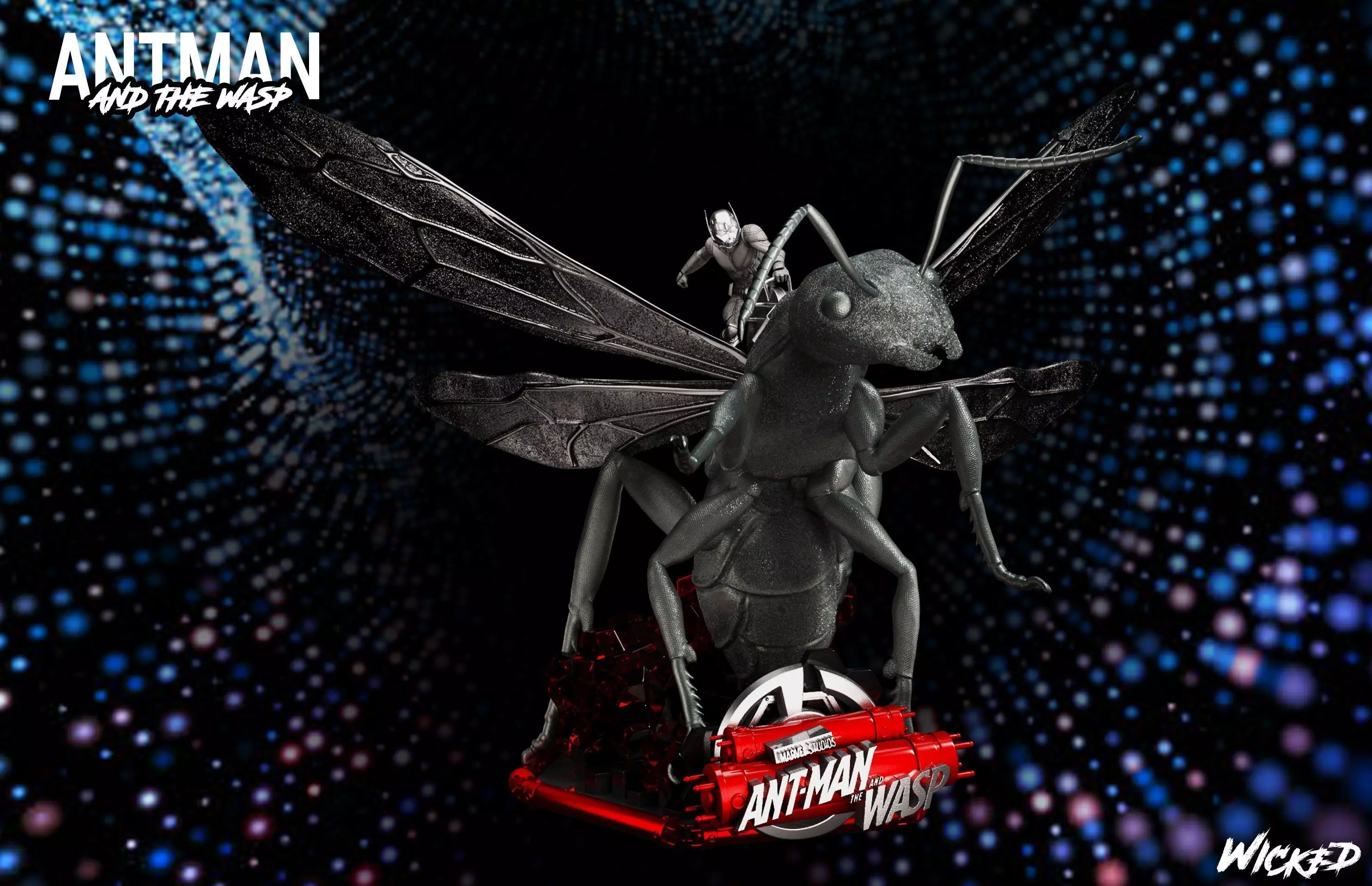 Wicked Marvel The Ant Man Bust 3D print model 3D  3D print model_0