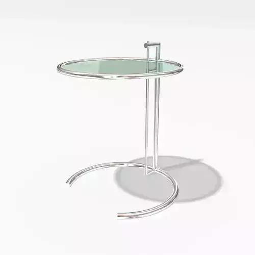Modern Glass Top Metal Table