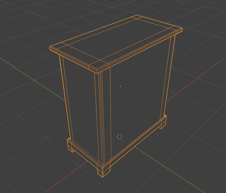 Dewey Decimal System Cabinet 3D model_1