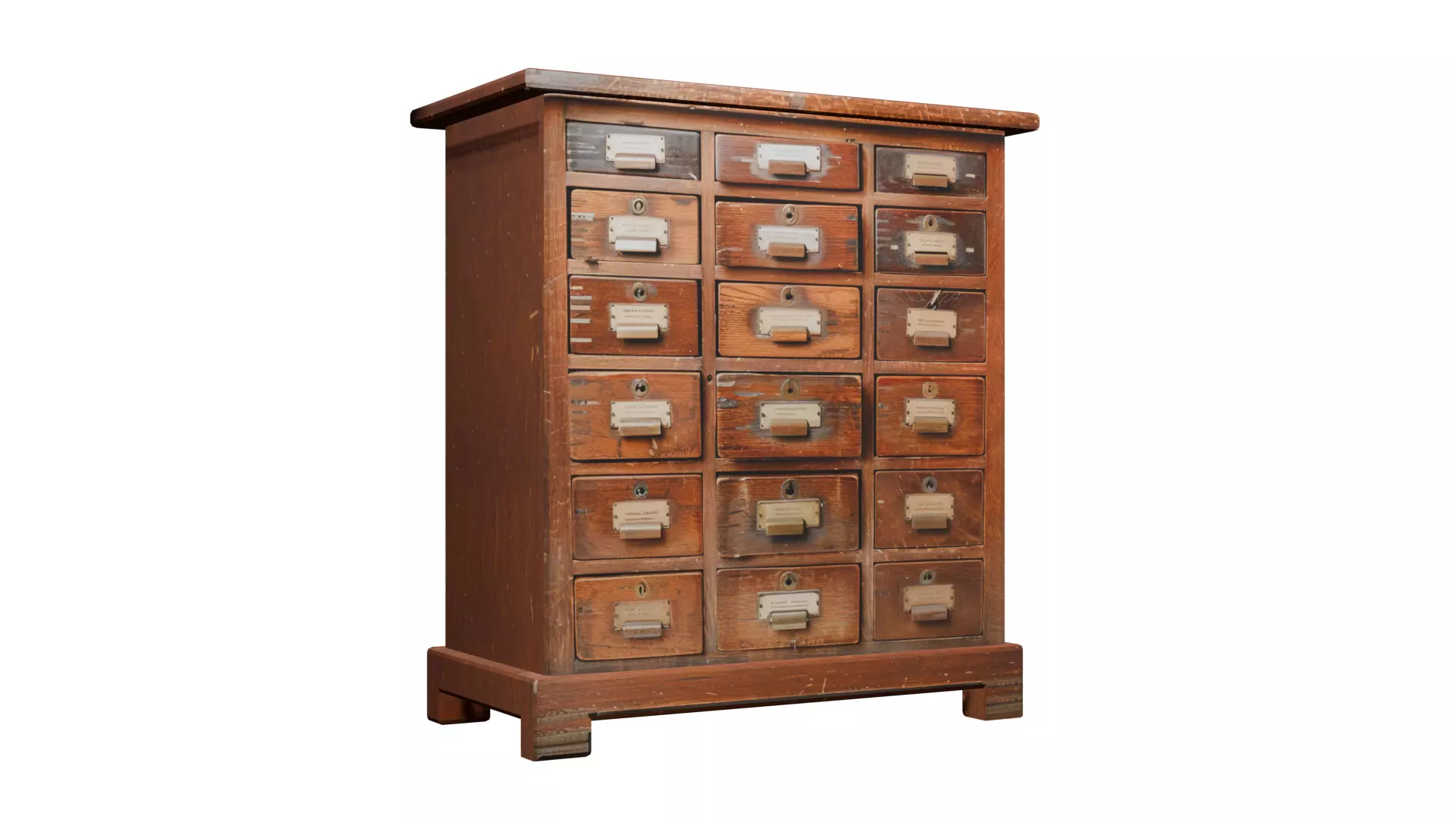 Dewey Decimal System Cabinet 3D model_0