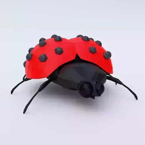 Ladybug low poly 3d model Low-poly 3D model