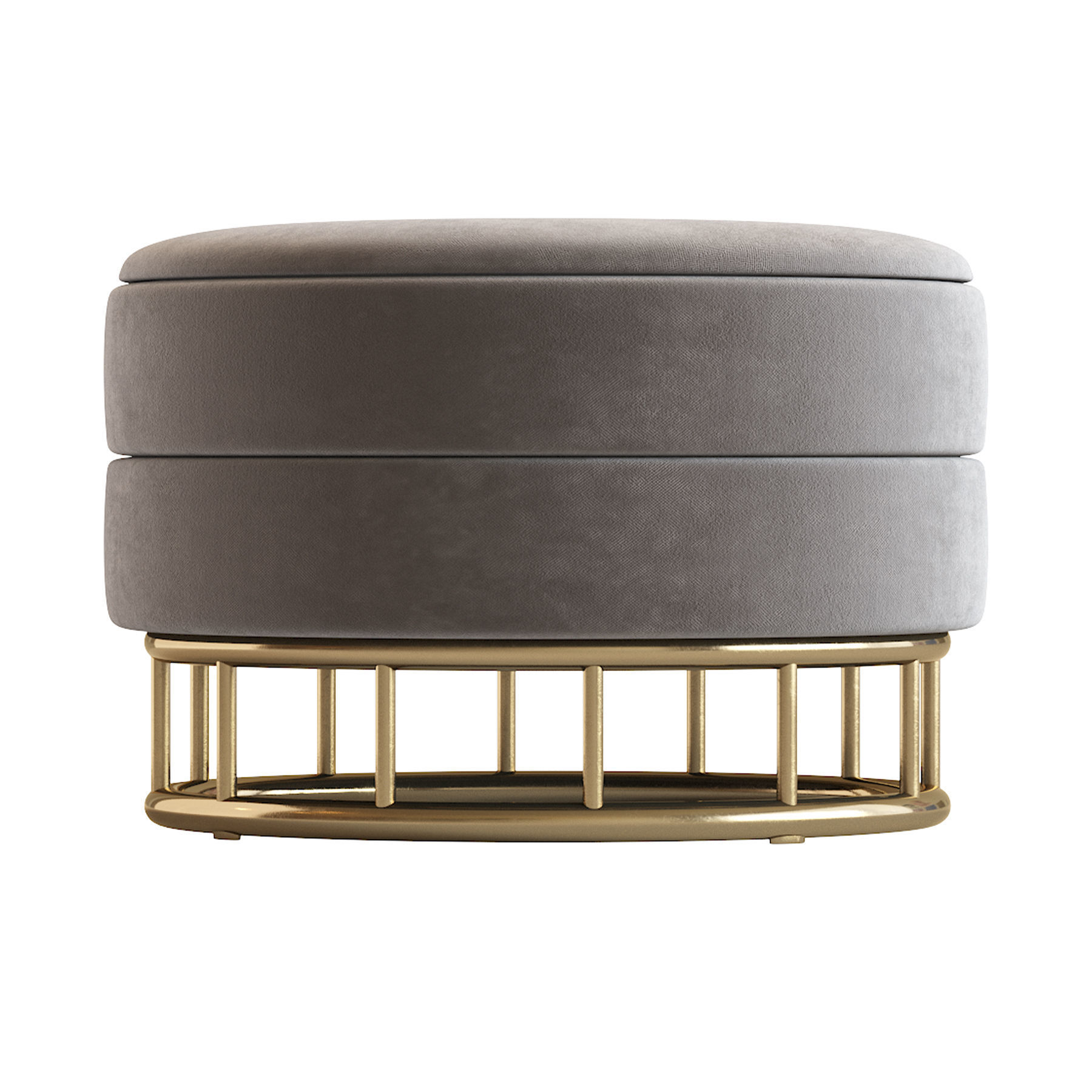 Ottoman  Halmar Minty 3D model_3