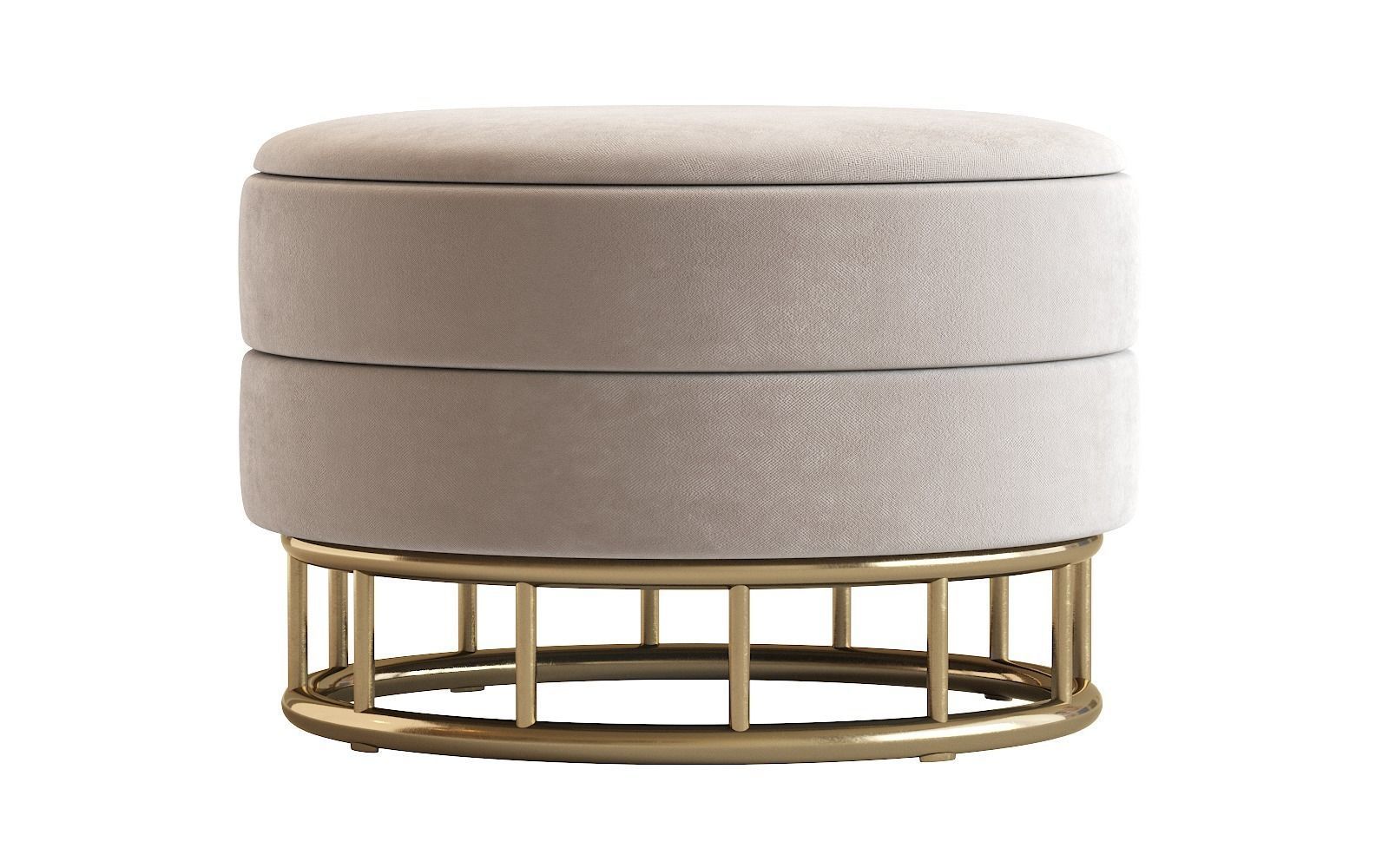 Ottoman  Halmar Minty 3D model_5