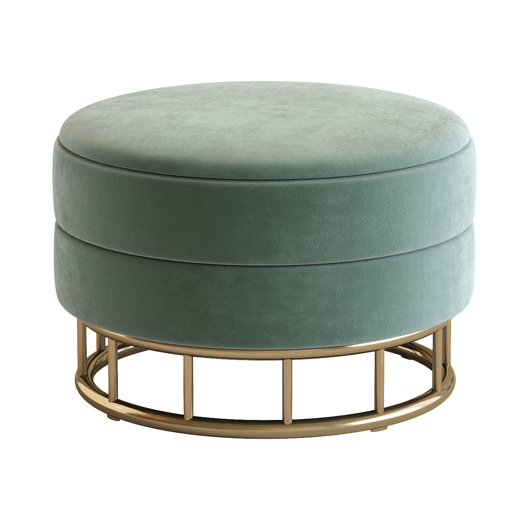 Ottoman  Halmar Minty 3D model_1