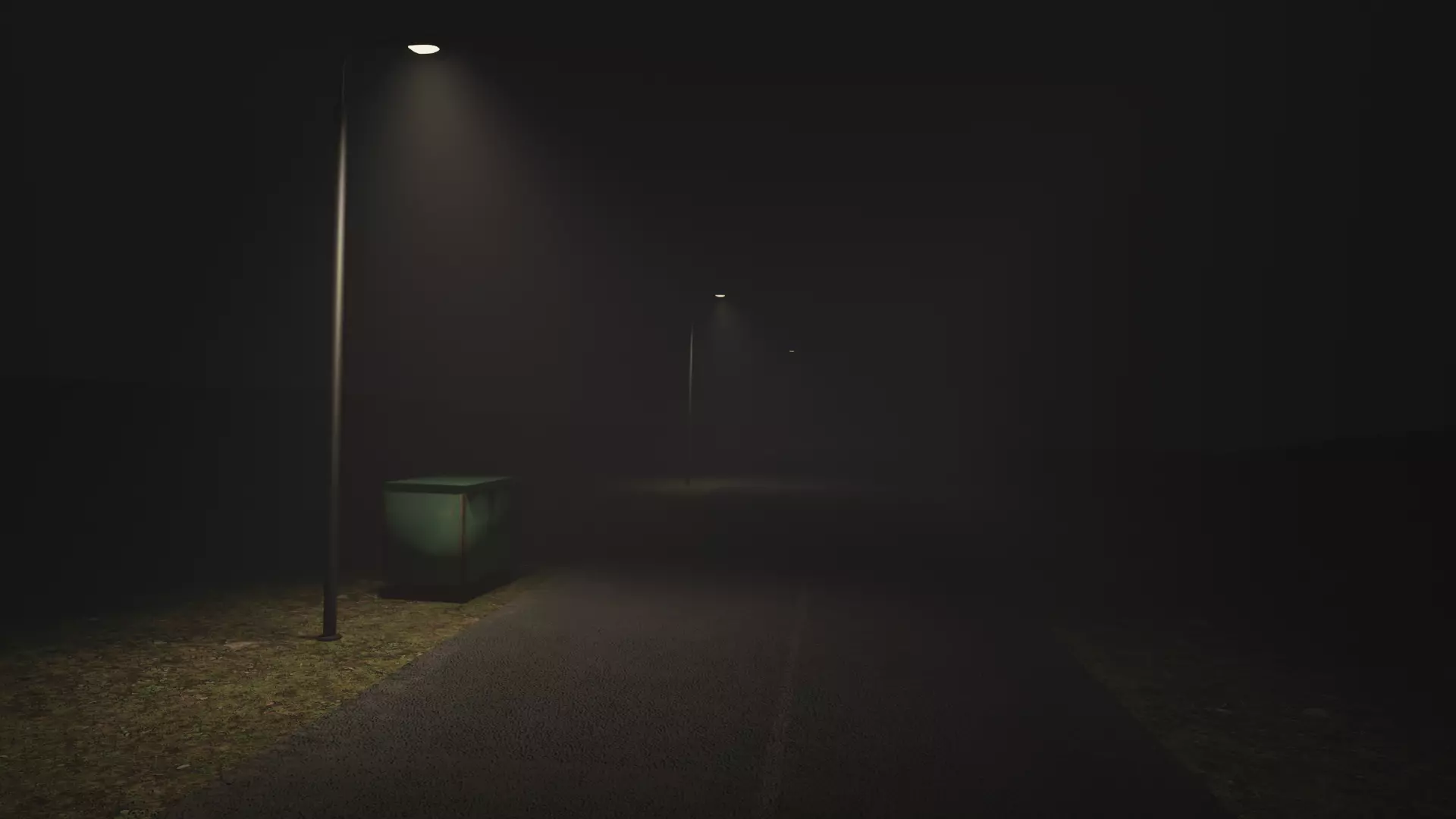 Night Street Free low-poly 3D model