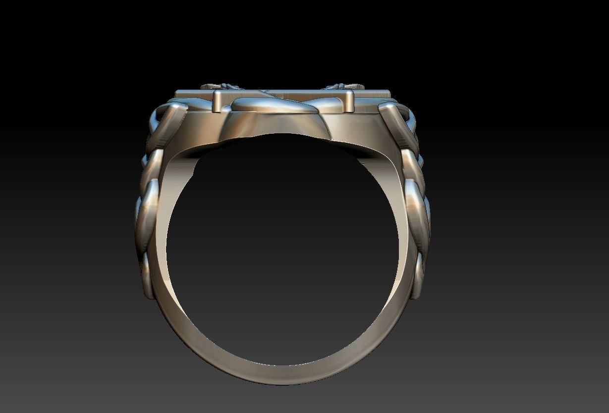 Celtic Moon Ring 3D print model_19