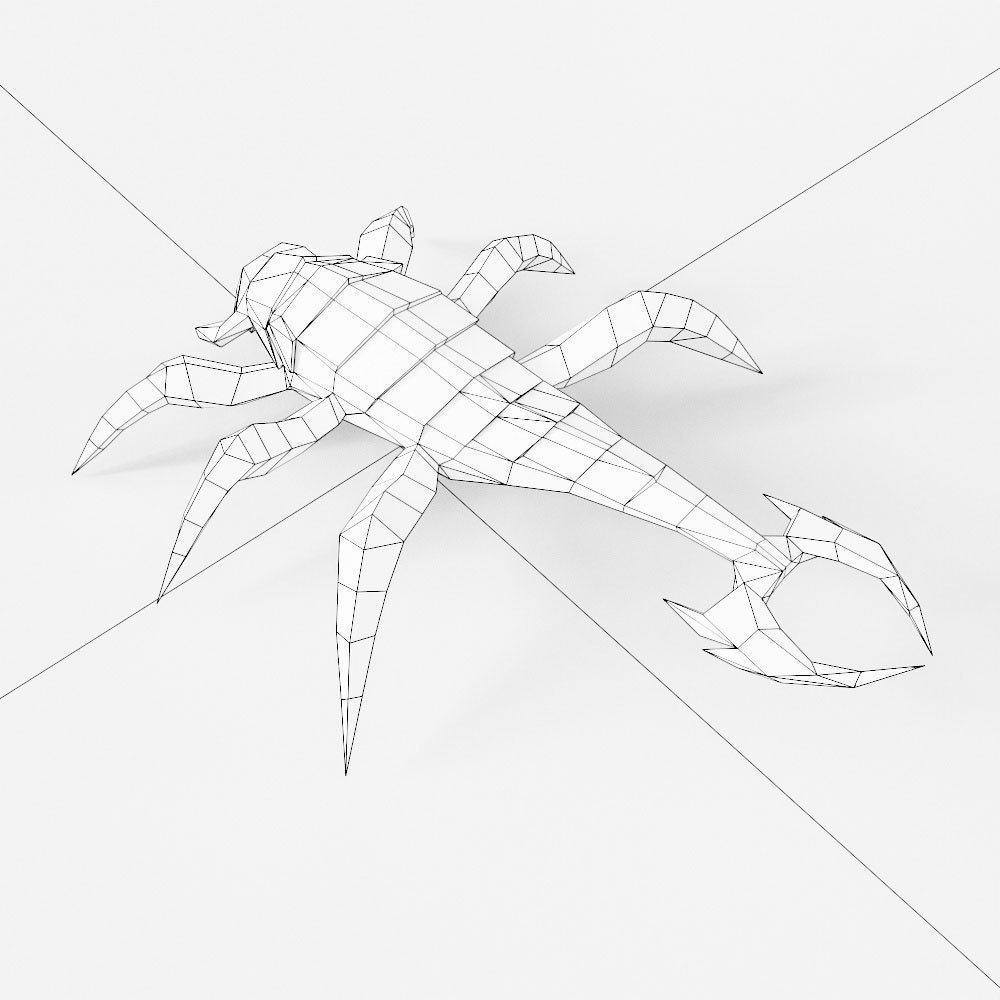 Scorpion low poly 3d model Low-poly 3D model_4