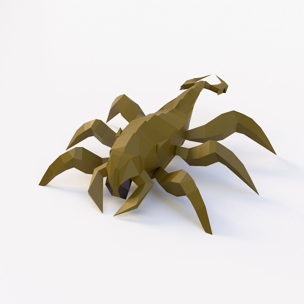 Scorpion low poly 3d model Low-poly 3D model_1