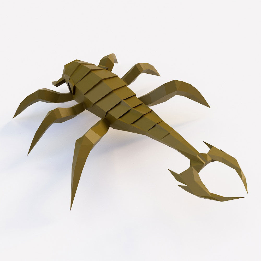 Scorpion low poly 3d model Low-poly 3D model_2