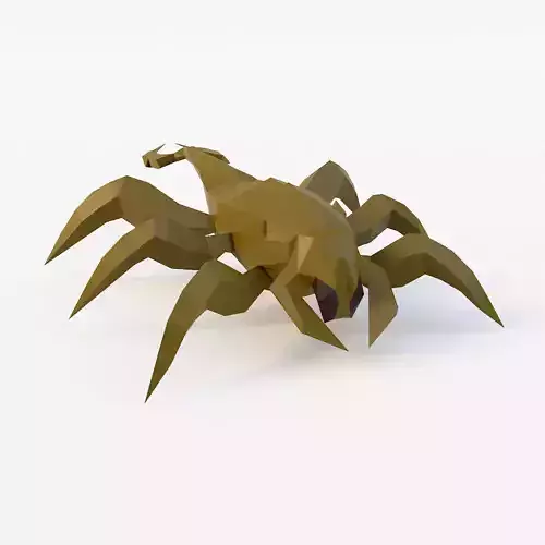 Scorpion low poly 3d model