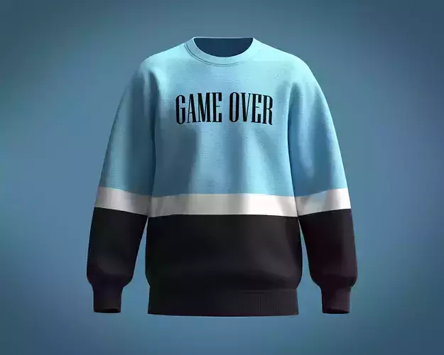 Sweatshirt - game over 3D model