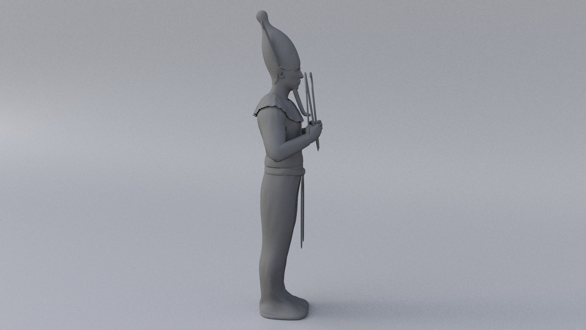 Osiris hi-poly sculpture 3D model_13