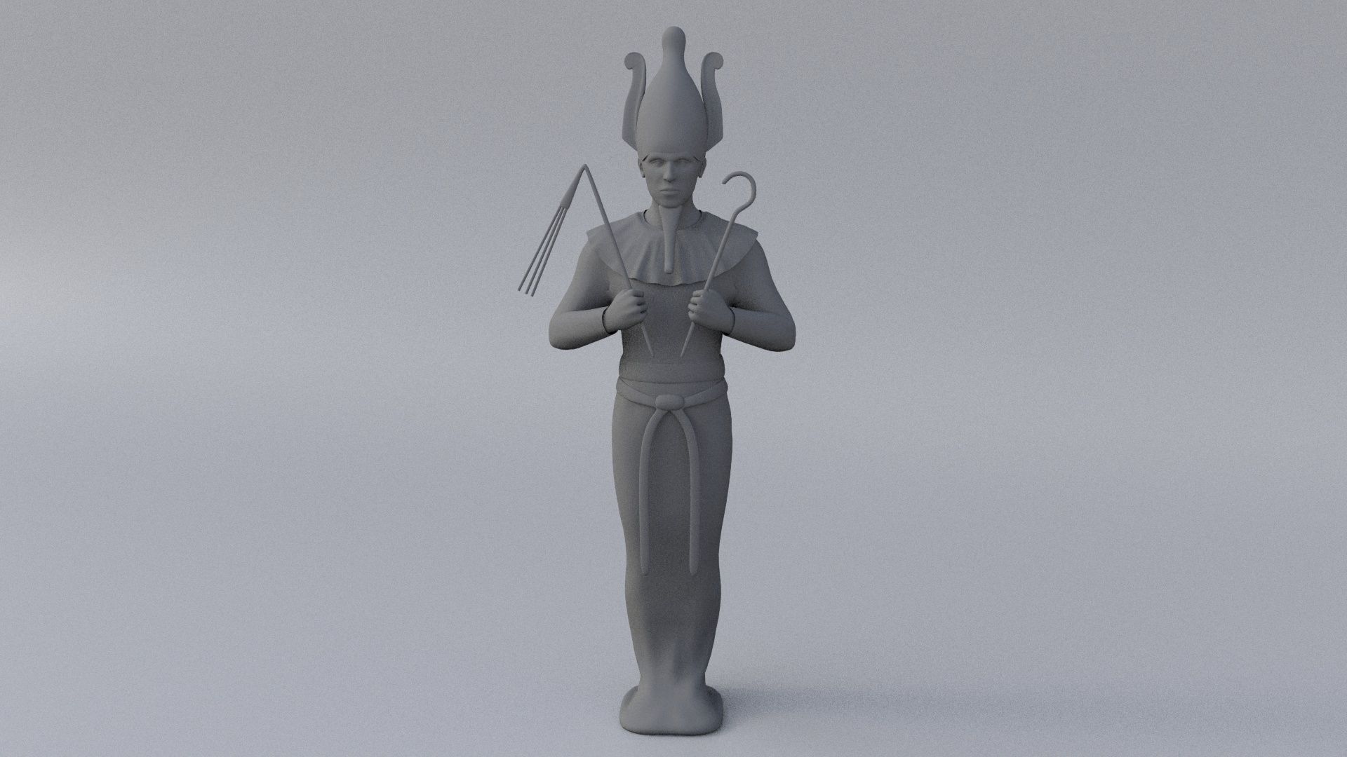 Osiris hi-poly sculpture 3D model_20