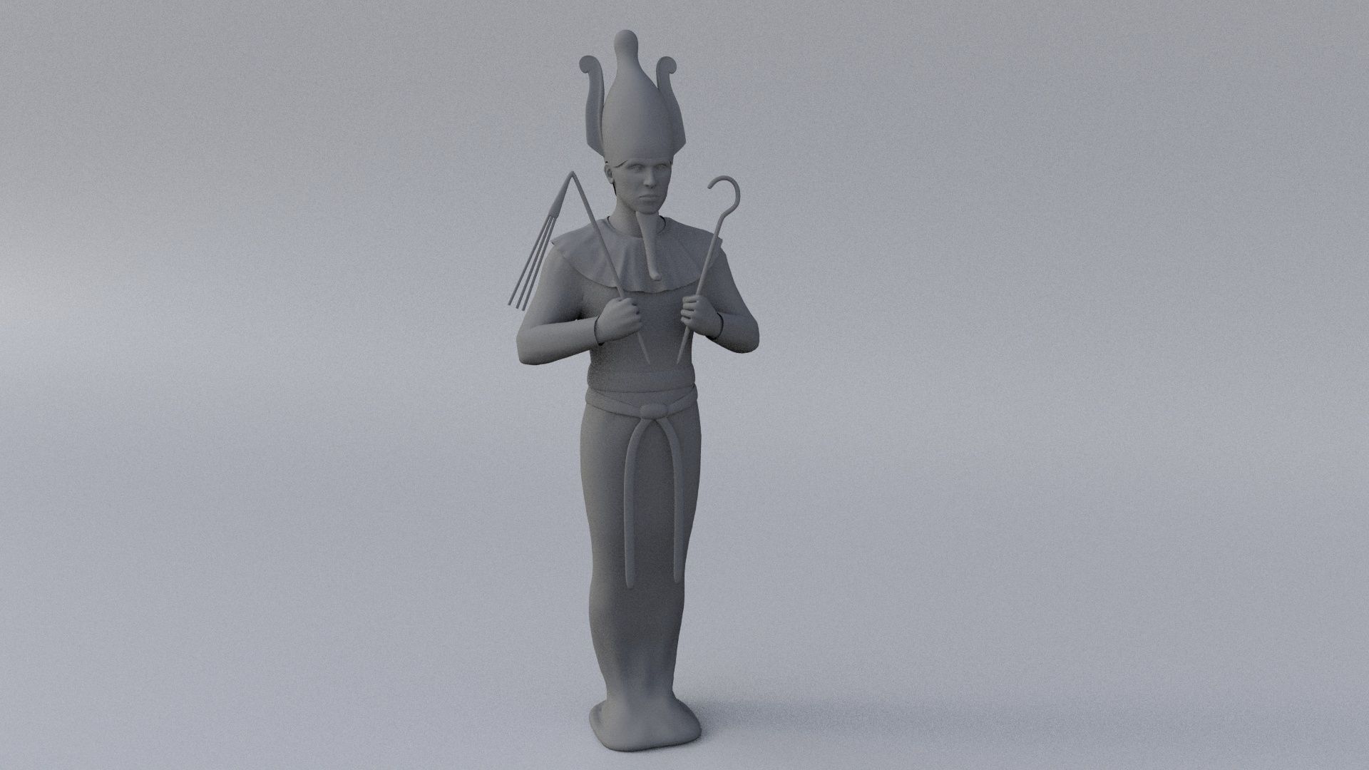 Osiris hi-poly sculpture 3D model_11