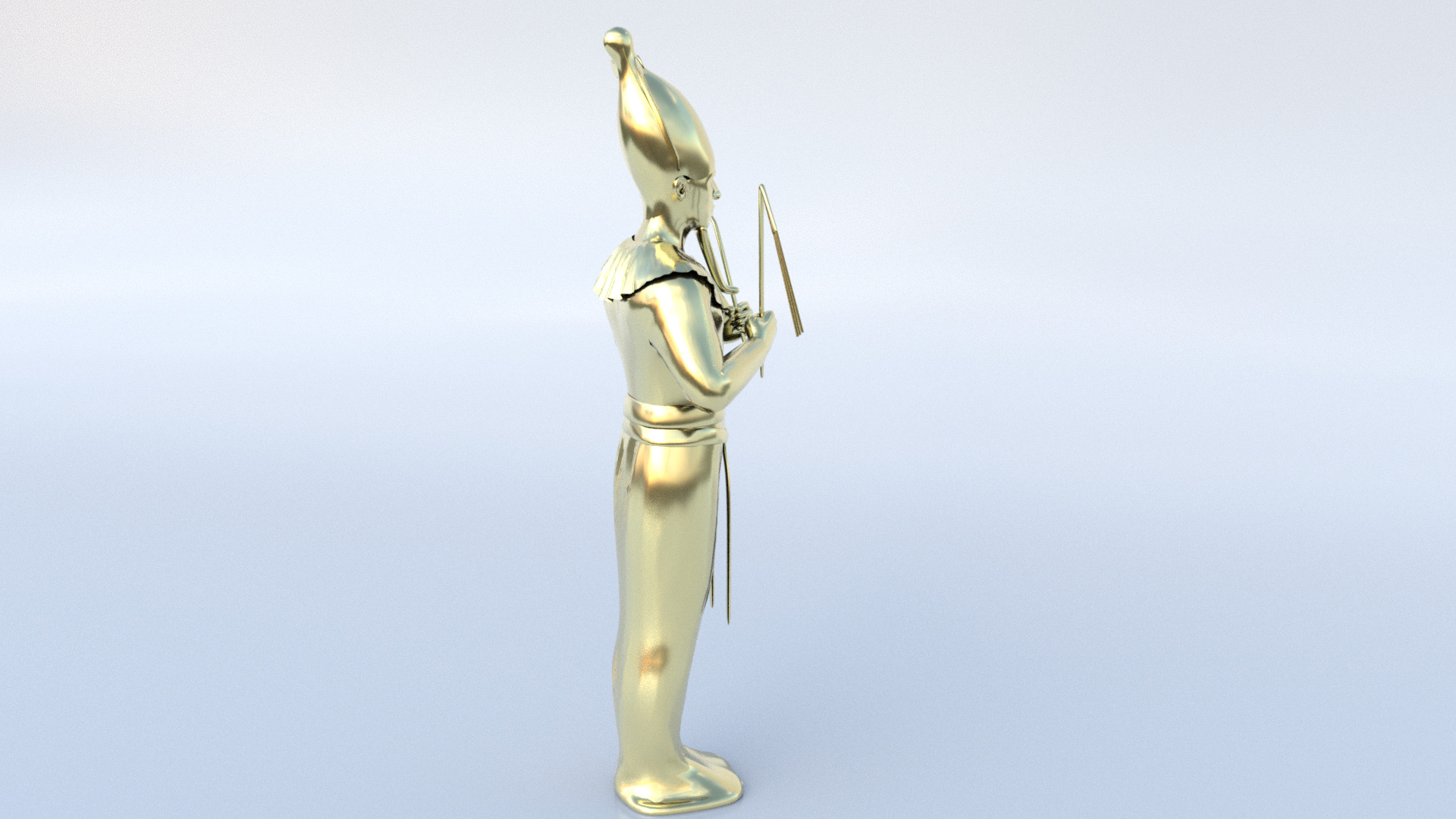 Osiris hi-poly sculpture 3D model_5