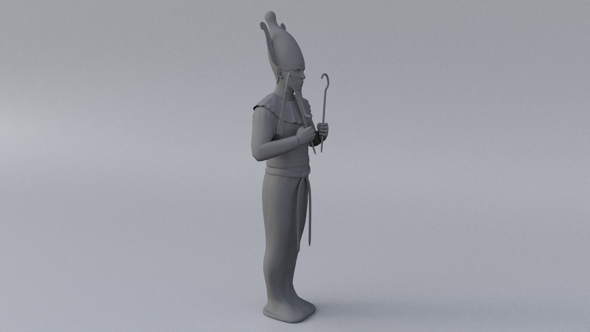 Osiris hi-poly sculpture 3D model_12