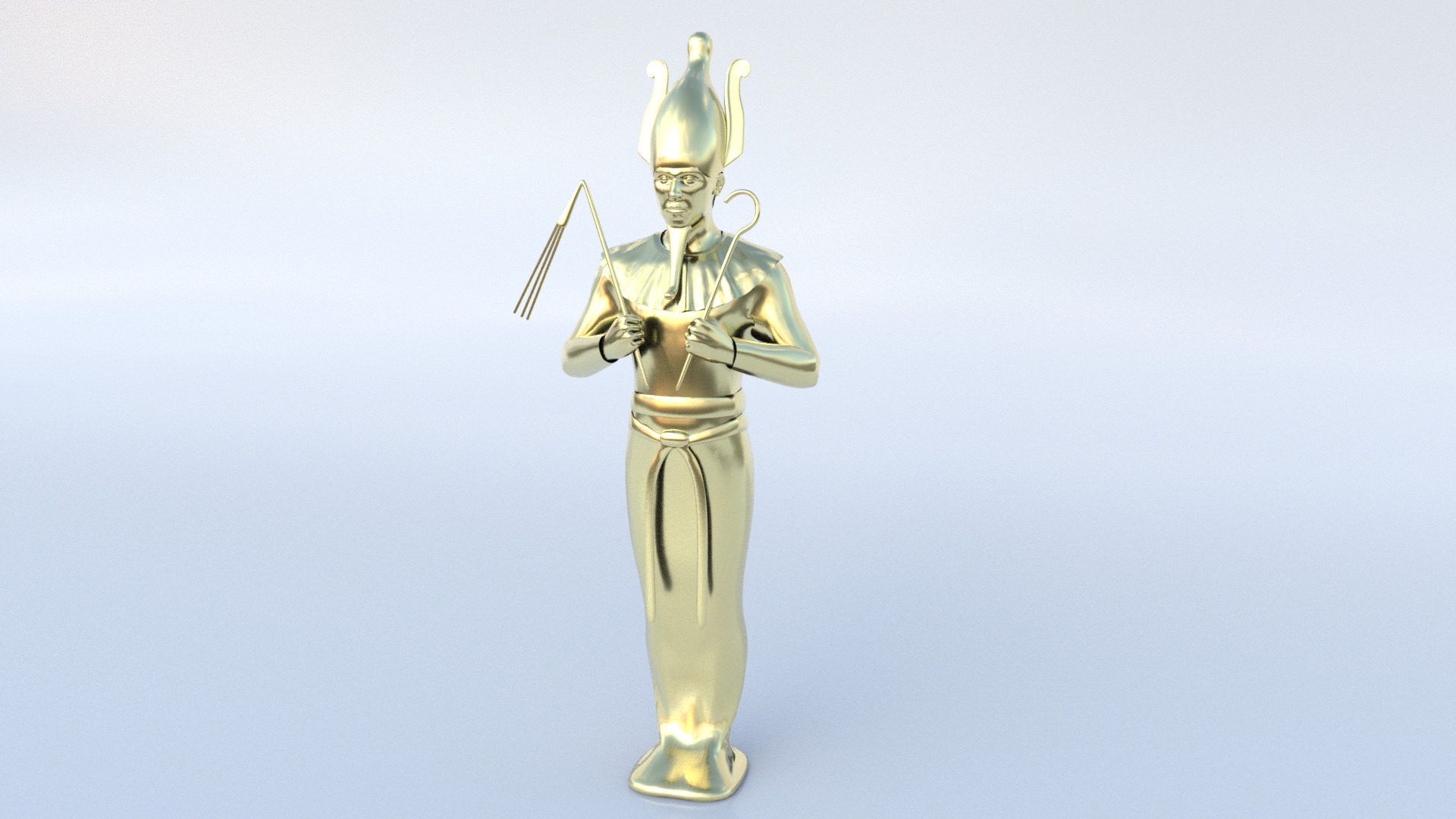Osiris hi-poly sculpture 3D model_1