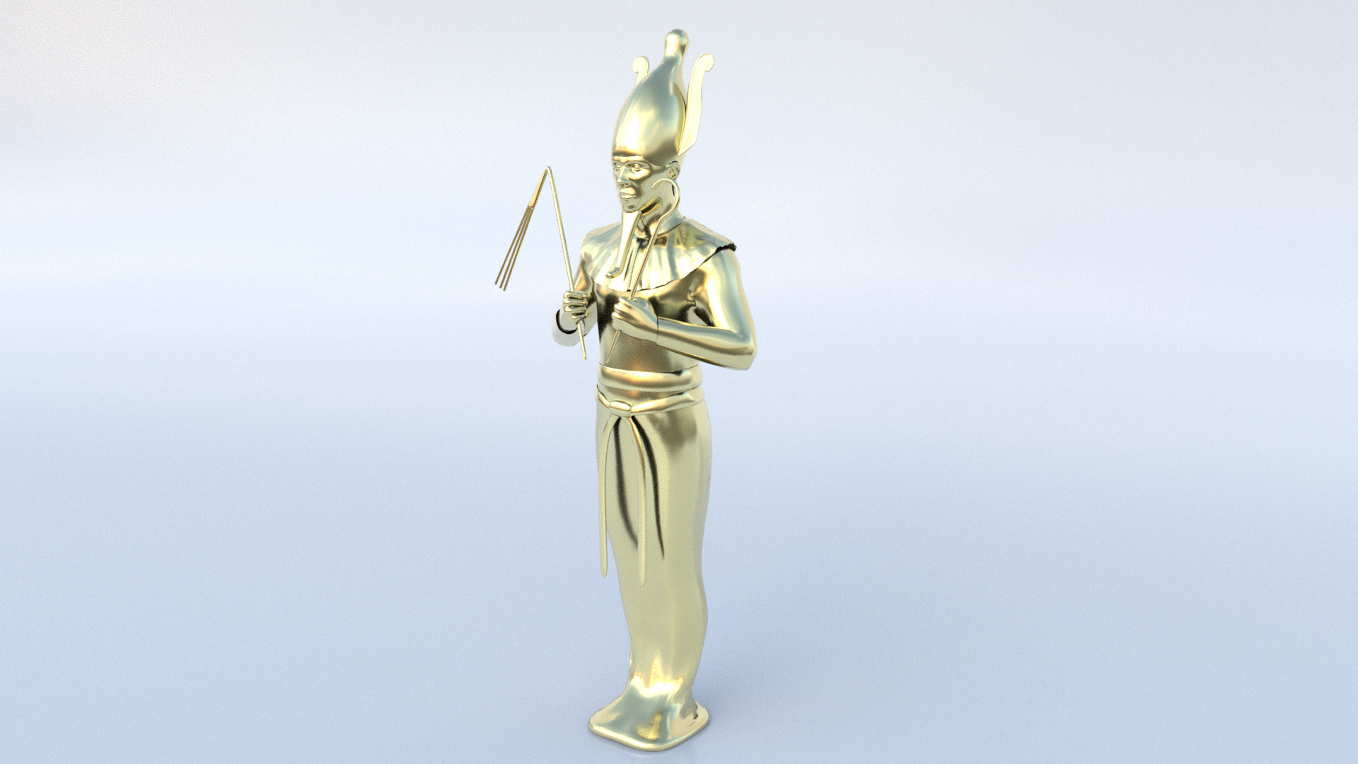 Osiris hi-poly sculpture 3D model_2