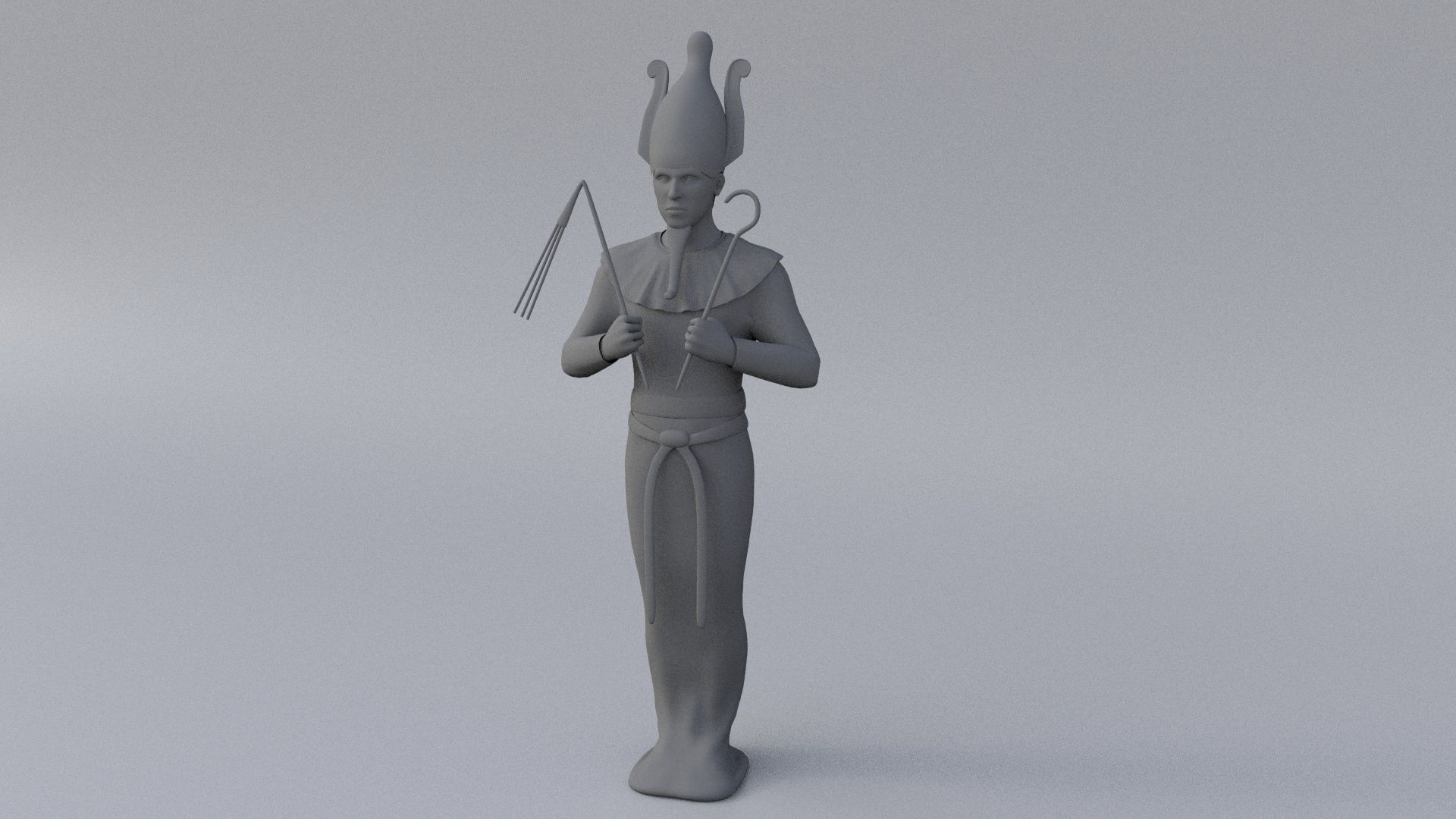 Osiris hi-poly sculpture 3D model_10