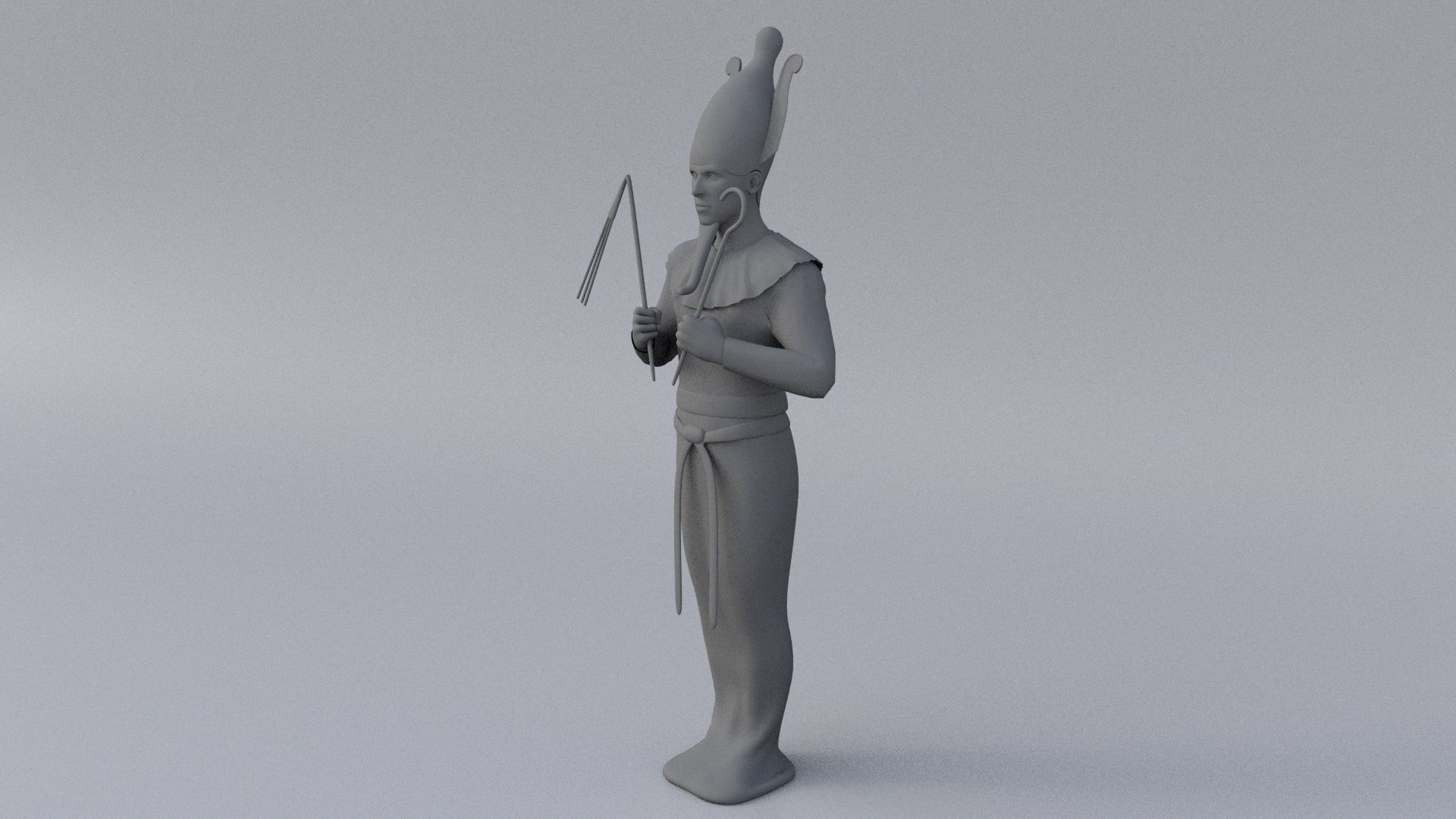 Osiris hi-poly sculpture 3D model_19