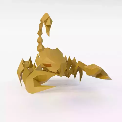 Scorpion 3d model origami
