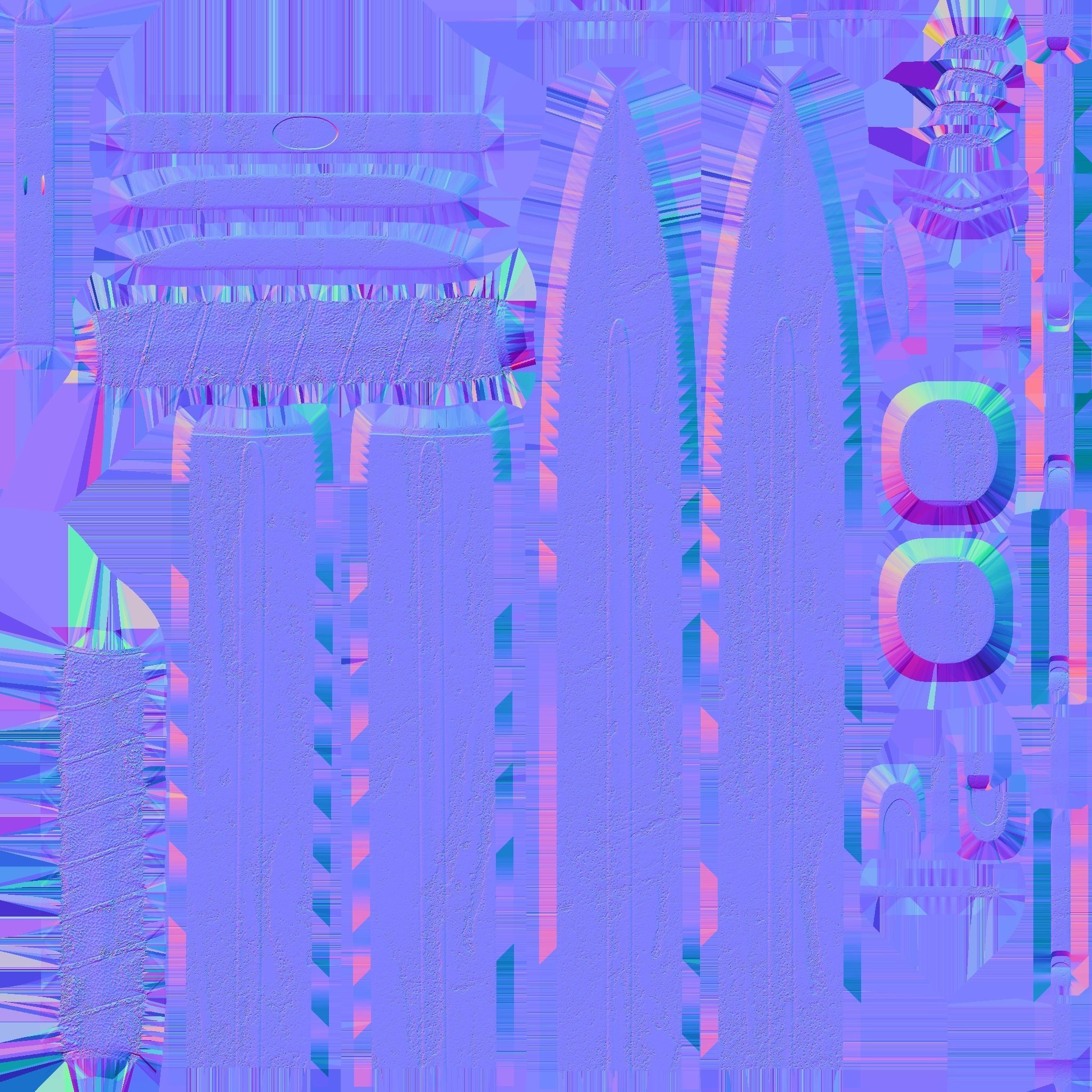 Sword PBR Low-poly 3D model_9