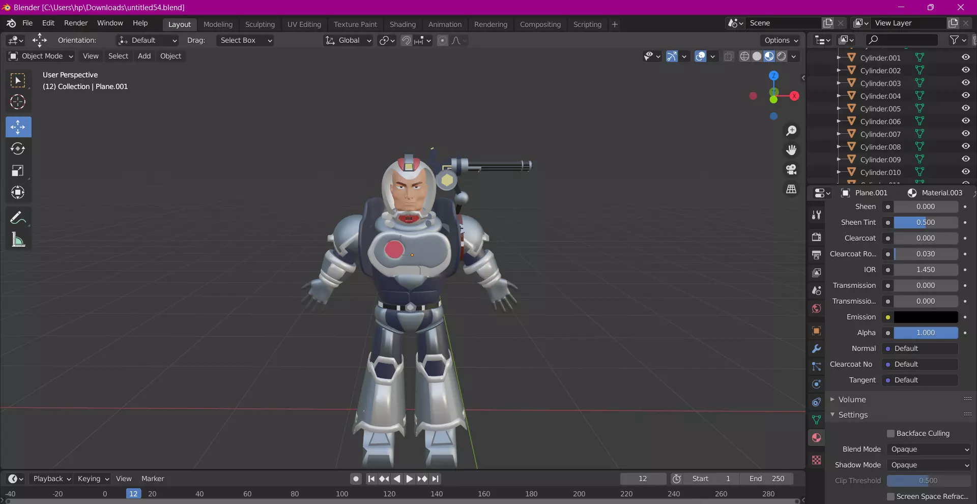 CYBORG robot 3D model_0